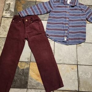 Janie And Jack Toddler Boys , 2pc set Sz 5 & 6.